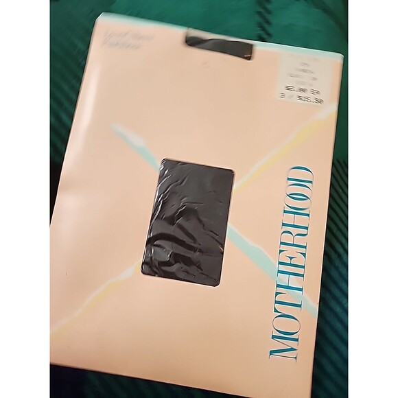 NOS Vtg Motherhood Maternity Lycra Sheer Sandalfoot Pantyhose Size A Black - 20 - Picture 4 of 7